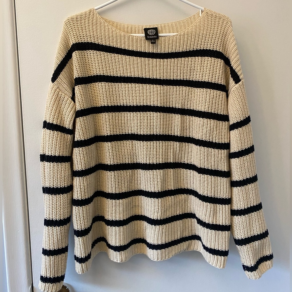 Crew Neck Oversize Knitwear Sweater Size L